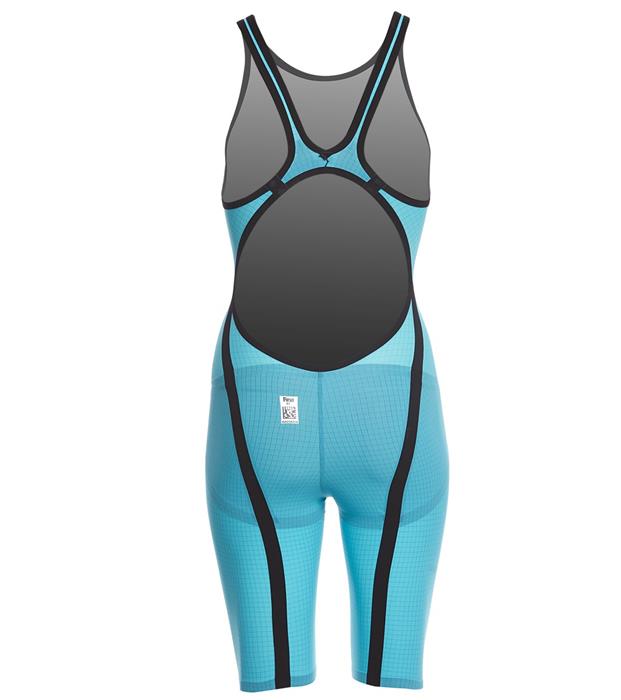 22 Black//Turquoise Arena Powerskin Carbon Flex VX FBSL Open Back Racing Swimsuit