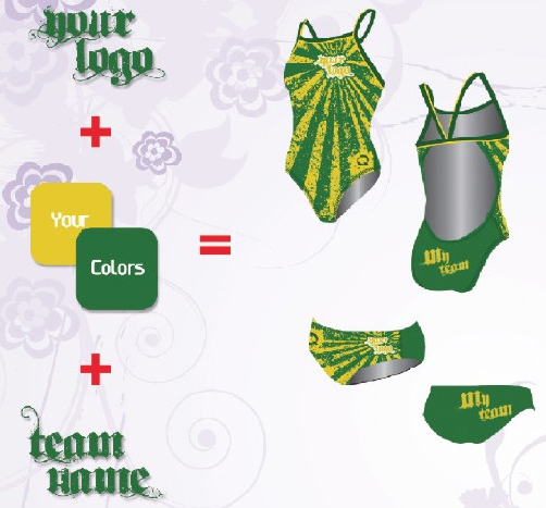 custom logo swimsuits