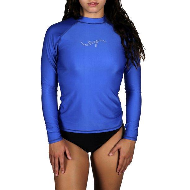 skam hele gele Adoretex Women's Plus Size Long Sleeve Rashguard UPF 50+ Swim Shirt - 22