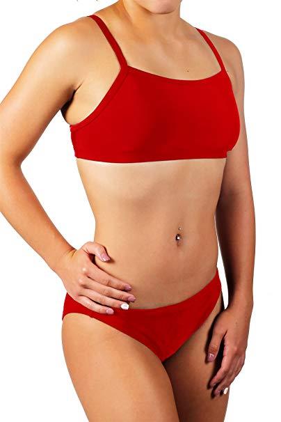 Adoretex Girl/Womens Crossback Workout Bikini Top or Bottom 