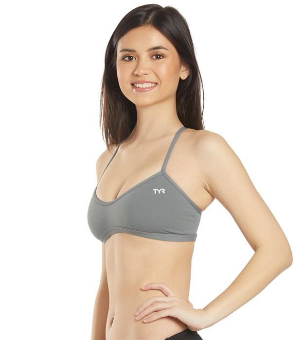 TYR Durafast One Solids Trinity Bikini Top - 22