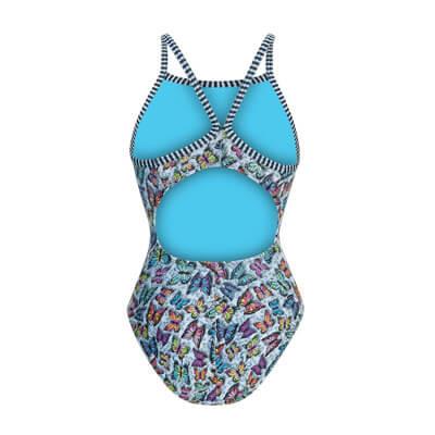 Dolfin Uglies V-Back Fly Away Print Ladies 1-Piece - 23