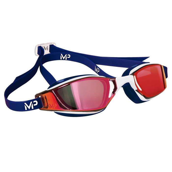 MP Michael Phelps Xceed Titanium Mirror White Racing Goggles.Racing Goggles 