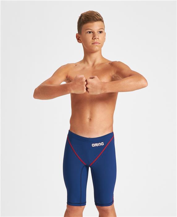 Fina Approved Swimming Race Arena Powerskin ST 2.0 Junior Boys Jammer Deep Red 