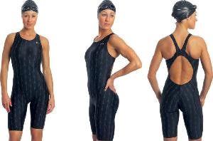 TYR Women's Fusion 2 Aerofit Open Back Kneeskin Tech Suit Swimsuit