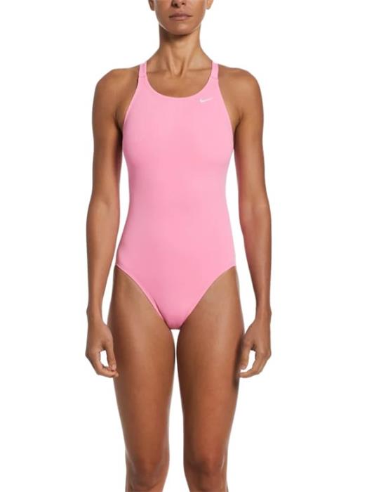  Nike Swim Womens Poly Core Chest Support Racerback One Piece  (Hyper Pink Zig Zag, Medium) : Clothing, Shoes & Jewelry